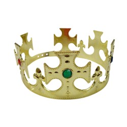 King's crown with jewels-gold    
