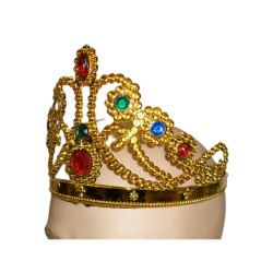 Queen's crown with jewels -Gold  