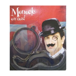 Dress up monocle with mustache   