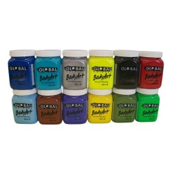 Face and body paint in jar 200ml-blue body art  