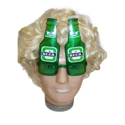 Novelty beer bottle glasse