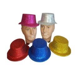 Glitter boater hat