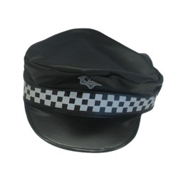 Police vinyl hat - adult  