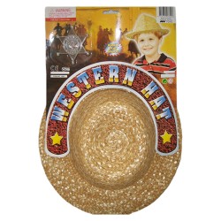 Western hat  with  badge   