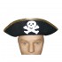 Tri shaped pirates hat with gold trim   