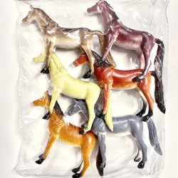  6Pcs Small horses in bag