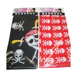 Pirate bandana with skulls 