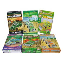 3D vehicle  puzzle    Assorted  
