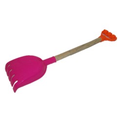Wooden handle toy rake 