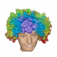 clown rainbow wig