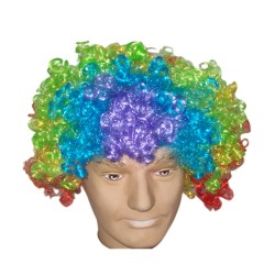 clown rainbow wig