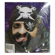 Pirate wig with eye patch