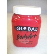 FACE AND BODY PAINT IN JAR 200ML- RED