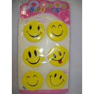 SMILEY FACE BADGES-LARGE